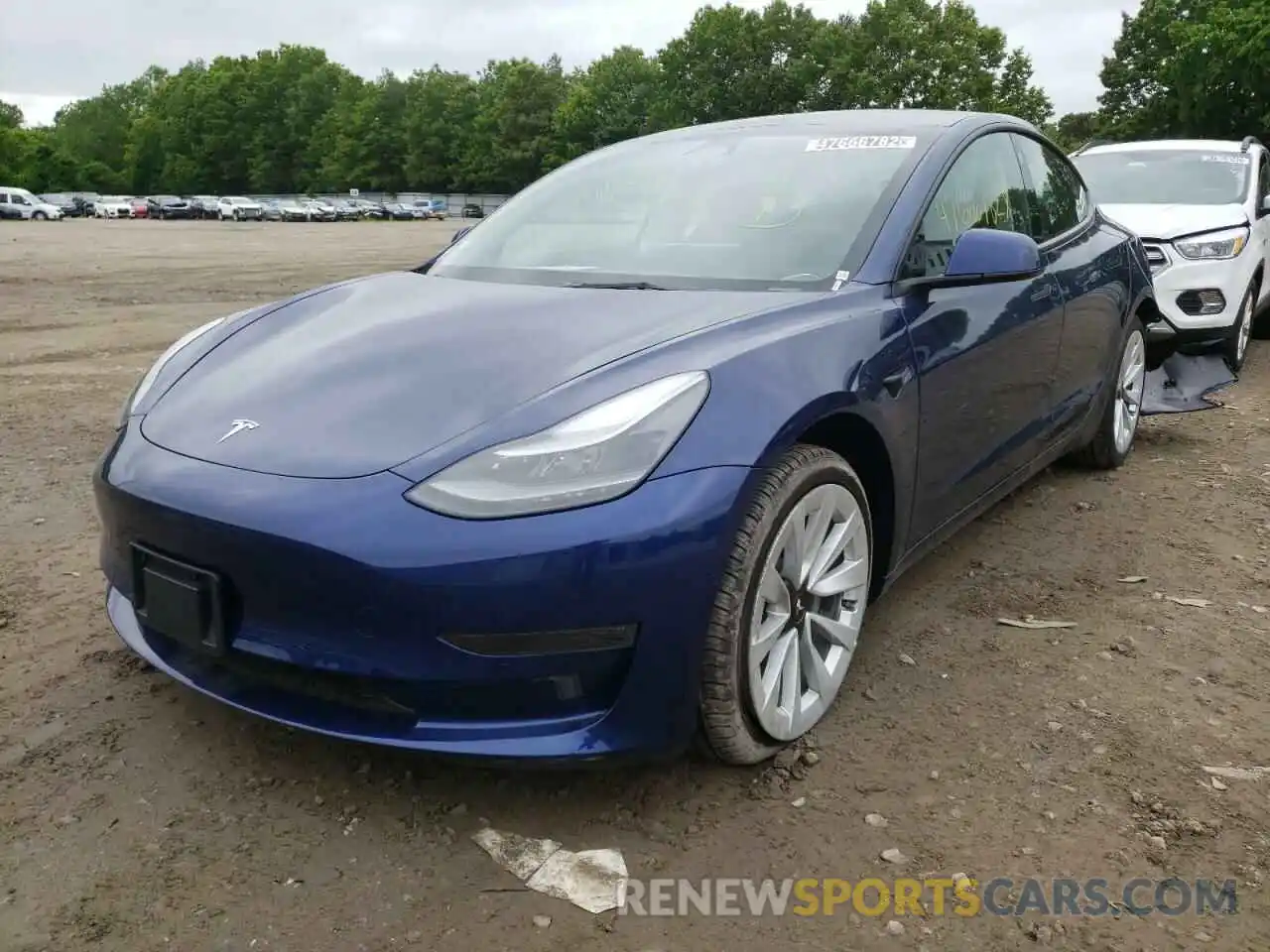 2 Photograph of a damaged car 5YJ3E1EA3NF188978 TESLA MODEL 3 2022