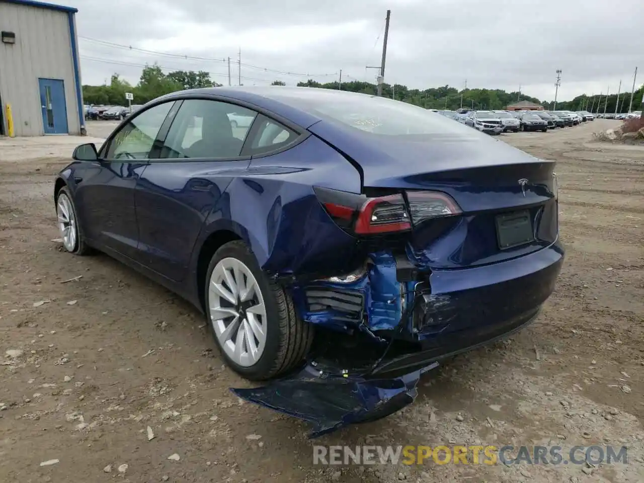 3 Photograph of a damaged car 5YJ3E1EA3NF188978 TESLA MODEL 3 2022