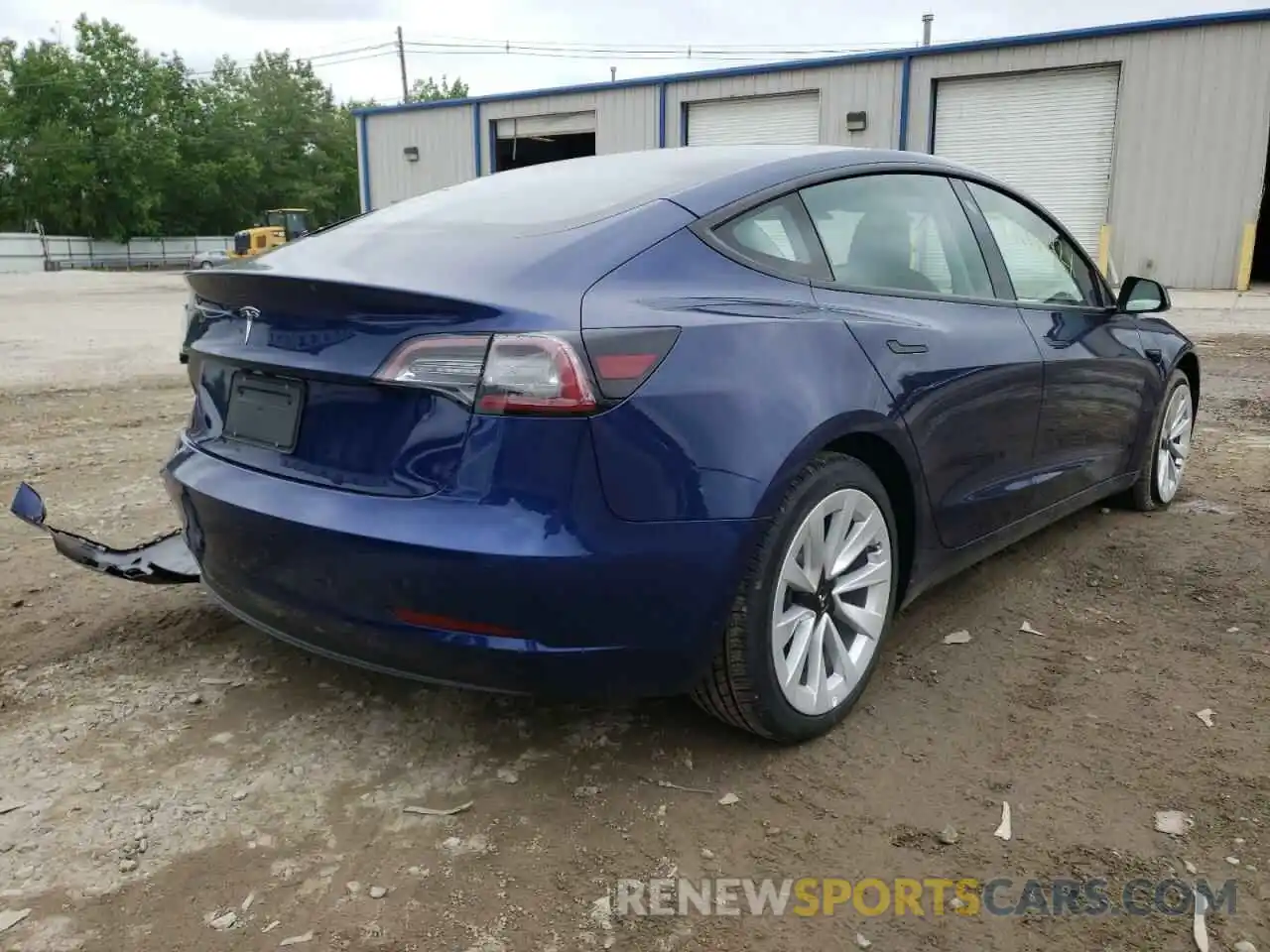 4 Photograph of a damaged car 5YJ3E1EA3NF188978 TESLA MODEL 3 2022