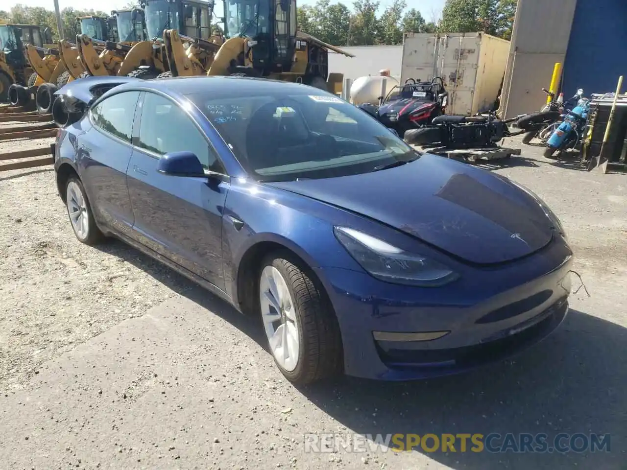 1 Photograph of a damaged car 5YJ3E1EA3NF189032 TESLA MODEL 3 2022