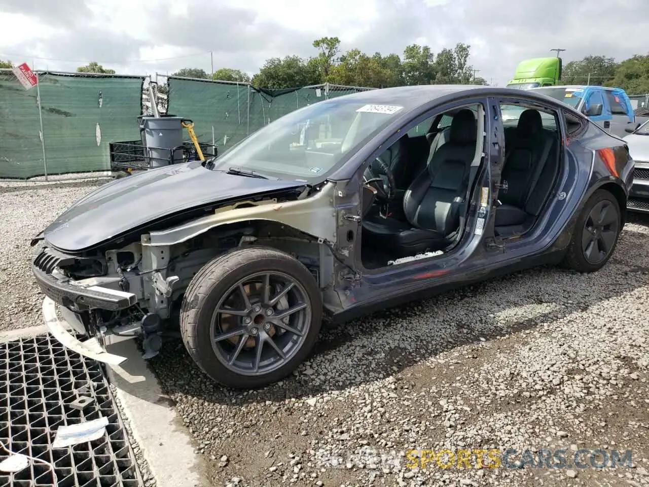 1 Photograph of a damaged car 5YJ3E1EA3NF189984 TESLA MODEL 3 2022