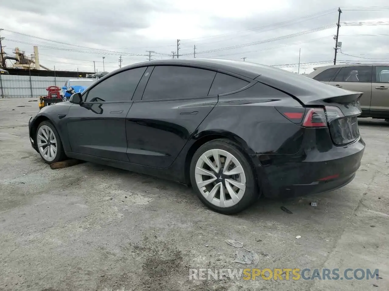 2 Photograph of a damaged car 5YJ3E1EA3NF190102 TESLA MODEL 3 2022