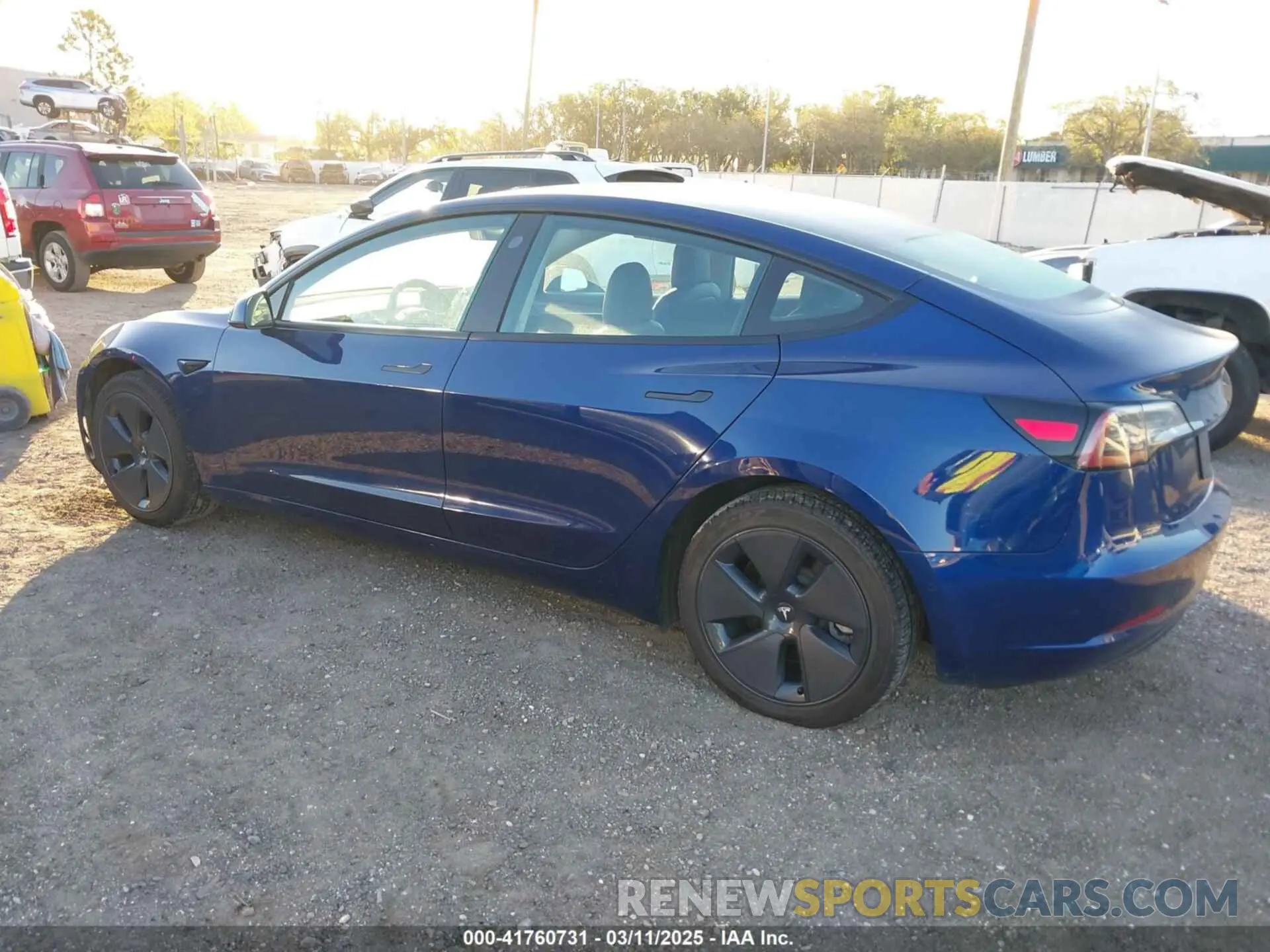 3 Photograph of a damaged car 5YJ3E1EA3NF190553 TESLA MODEL 3 2022