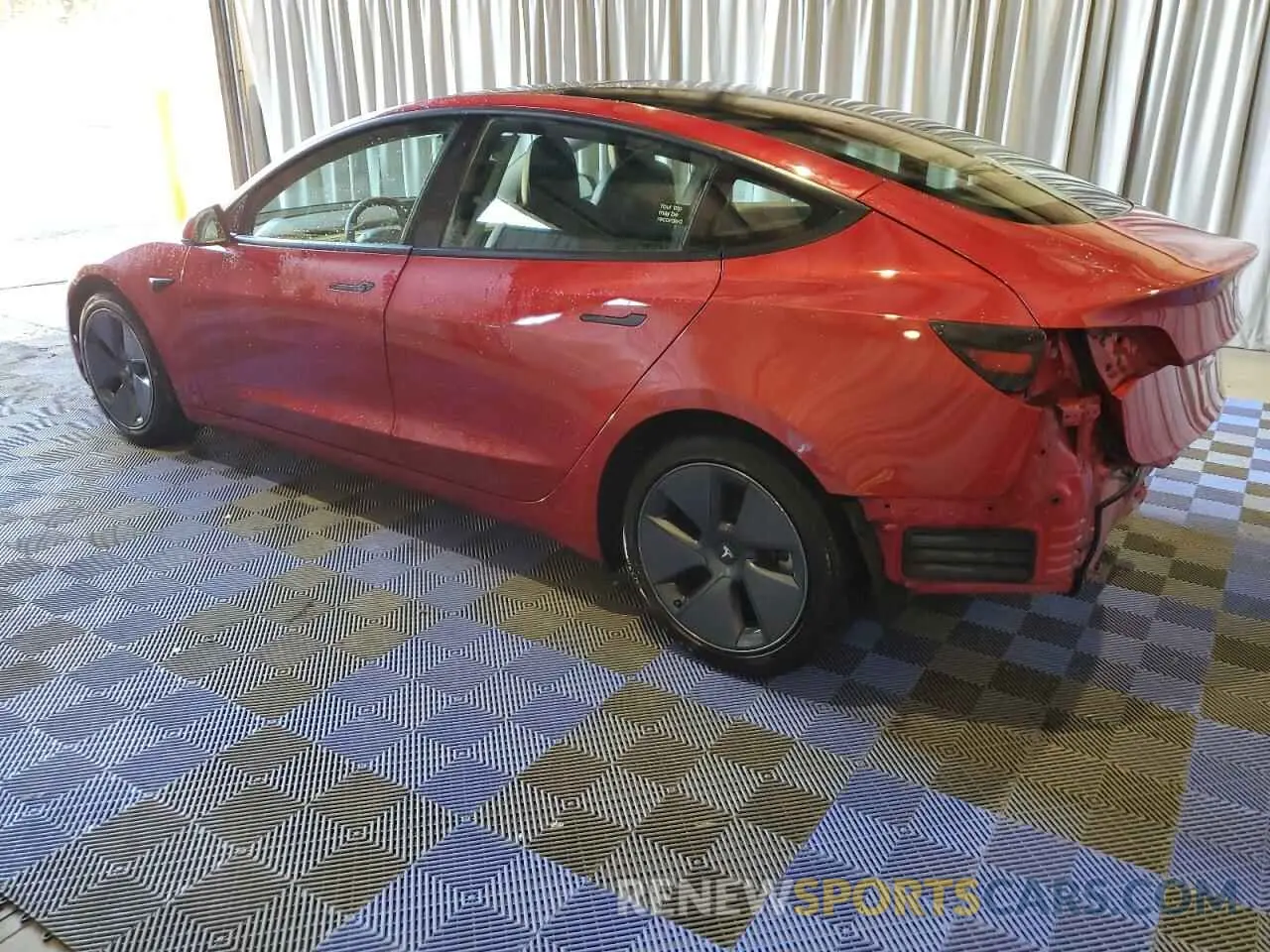 2 Photograph of a damaged car 5YJ3E1EA3NF190651 TESLA MODEL 3 2022