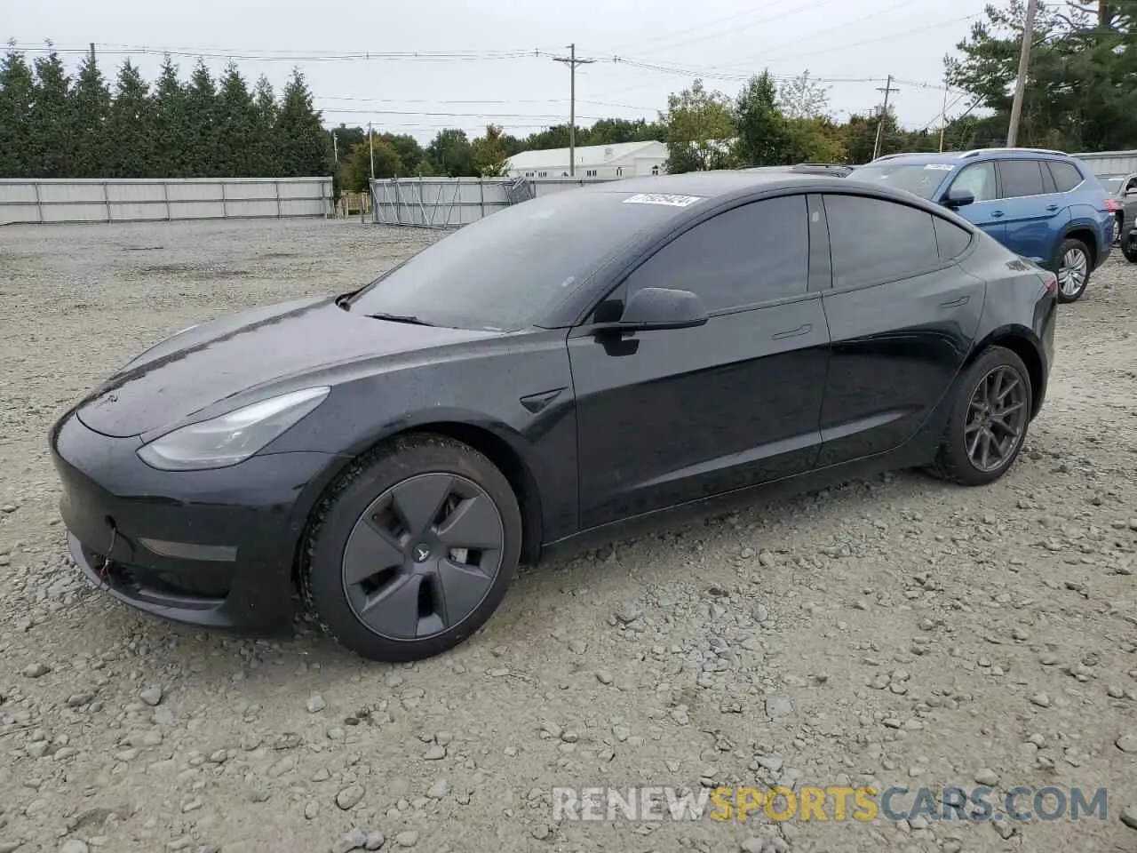 1 Photograph of a damaged car 5YJ3E1EA3NF193291 TESLA MODEL 3 2022