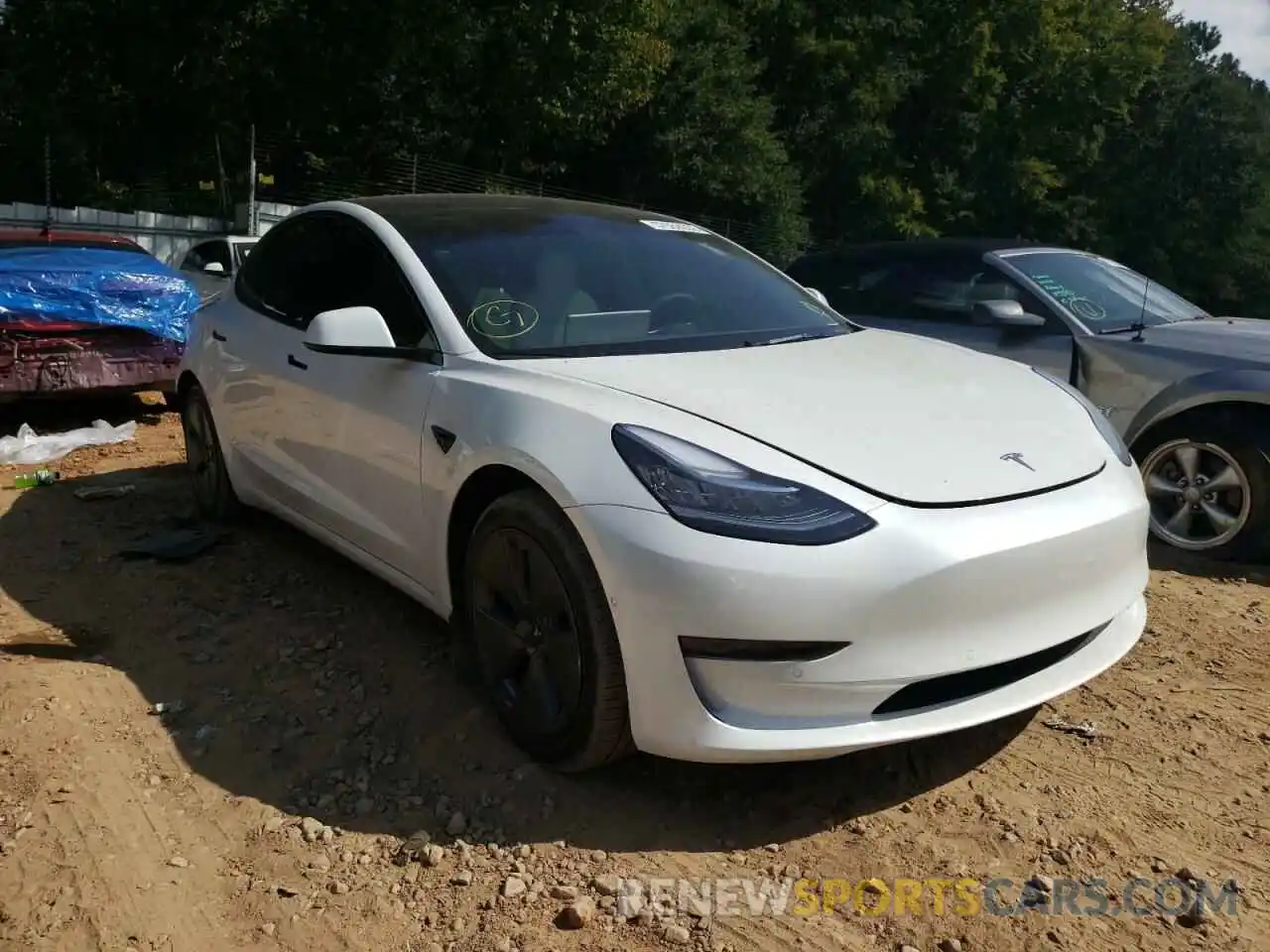 1 Photograph of a damaged car 5YJ3E1EA3NF244868 TESLA MODEL 3 2022