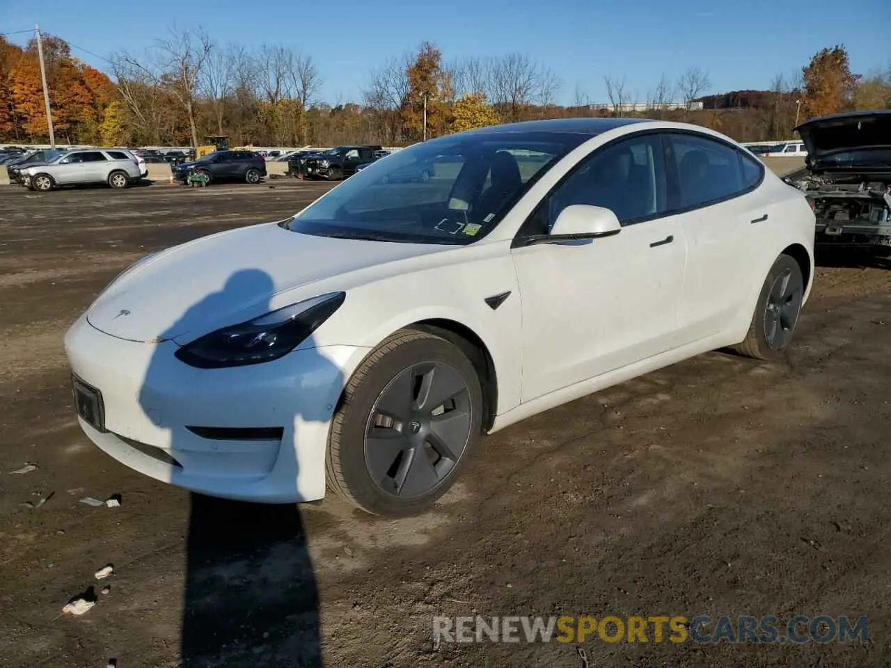 1 Photograph of a damaged car 5YJ3E1EA3NF251867 TESLA MODEL 3 2022