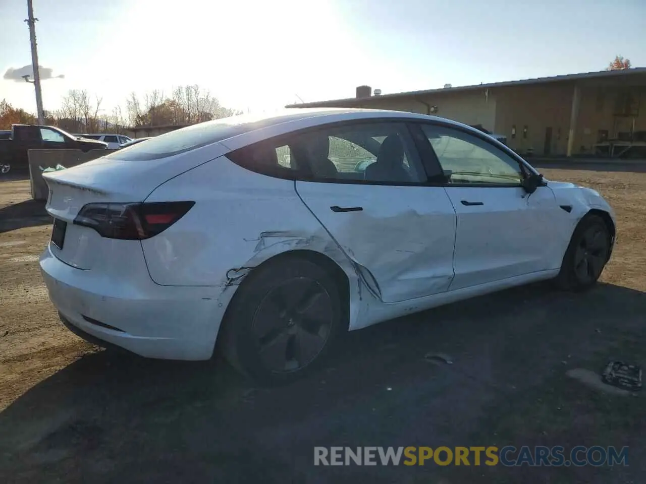 3 Photograph of a damaged car 5YJ3E1EA3NF251867 TESLA MODEL 3 2022