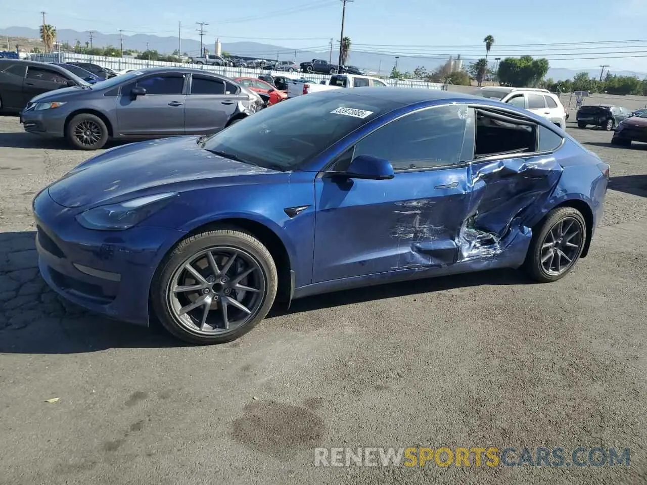 1 Photograph of a damaged car 5YJ3E1EA3NF285775 TESLA MODEL 3 2022