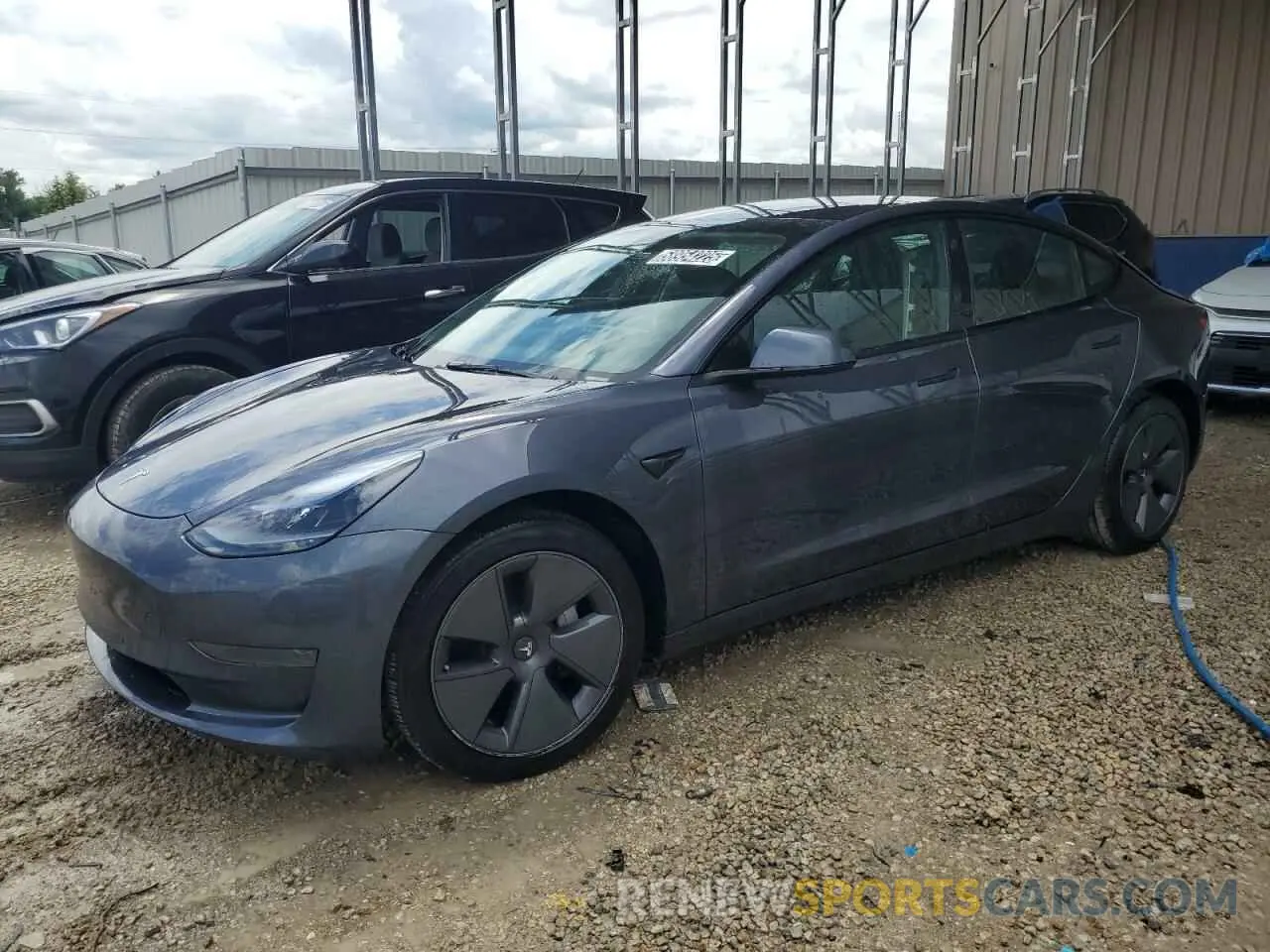 1 Photograph of a damaged car 5YJ3E1EA3NF287056 TESLA MODEL 3 2022