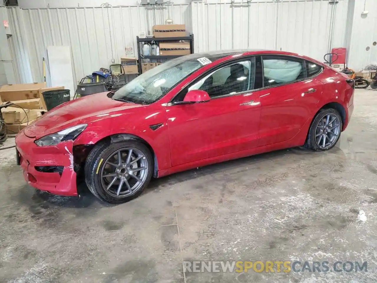 1 Photograph of a damaged car 5YJ3E1EA3NF287090 TESLA MODEL 3 2022