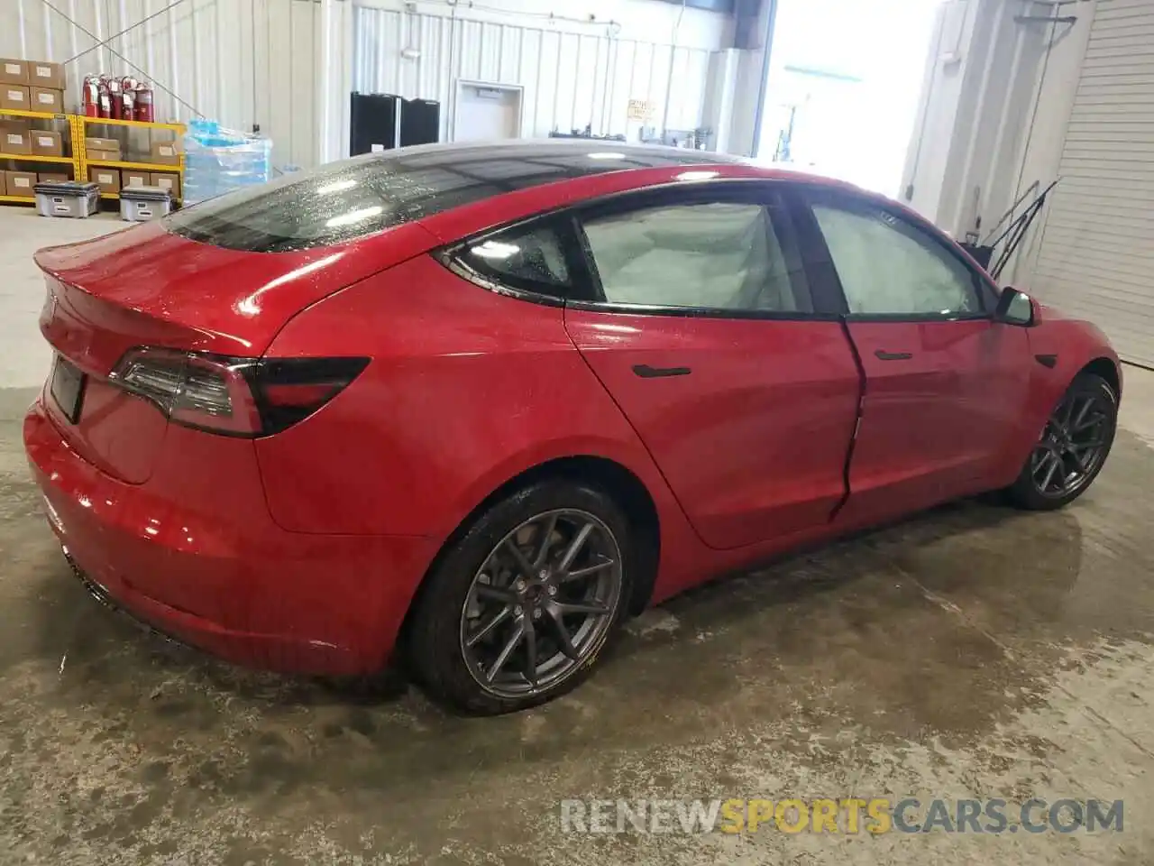 3 Photograph of a damaged car 5YJ3E1EA3NF287090 TESLA MODEL 3 2022