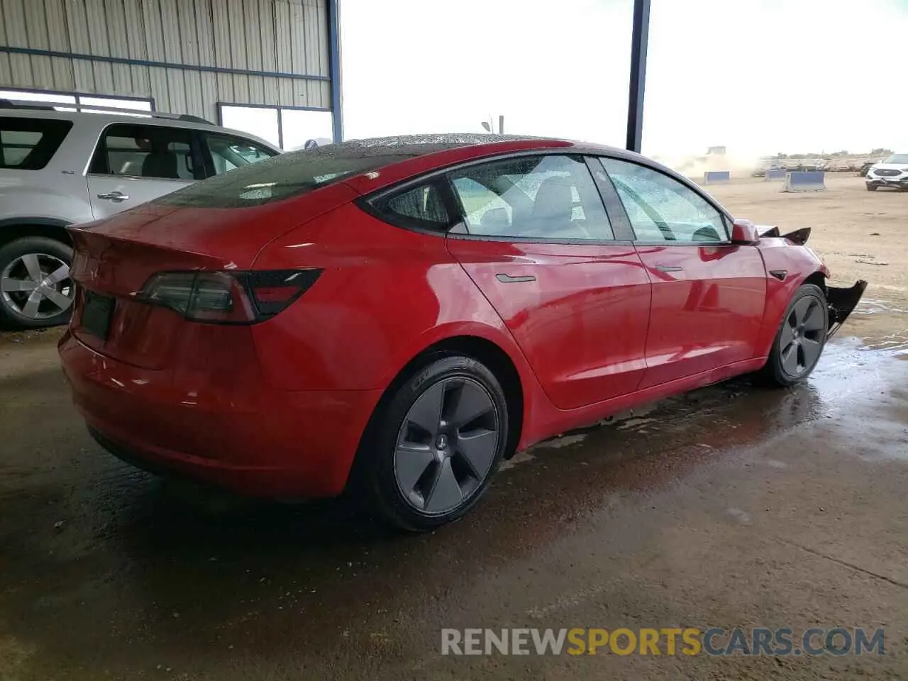 3 Photograph of a damaged car 5YJ3E1EA3NF287123 TESLA MODEL 3 2022