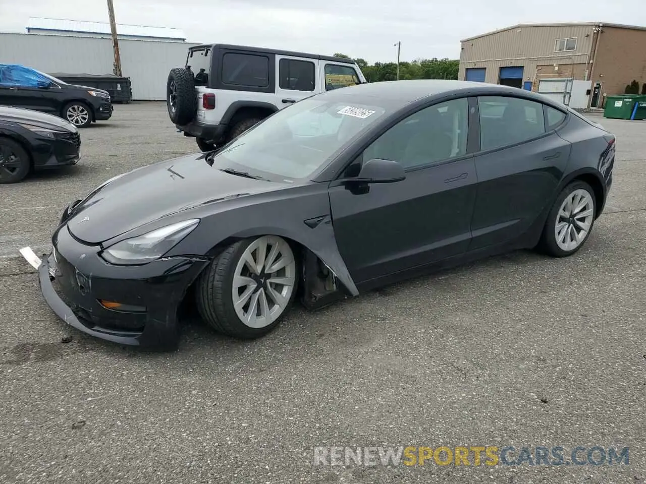1 Photograph of a damaged car 5YJ3E1EA3NF287431 TESLA MODEL 3 2022