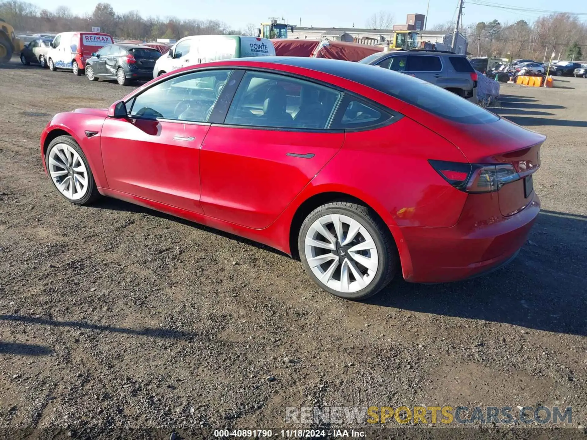 3 Photograph of a damaged car 5YJ3E1EA3NF288336 TESLA MODEL 3 2022
