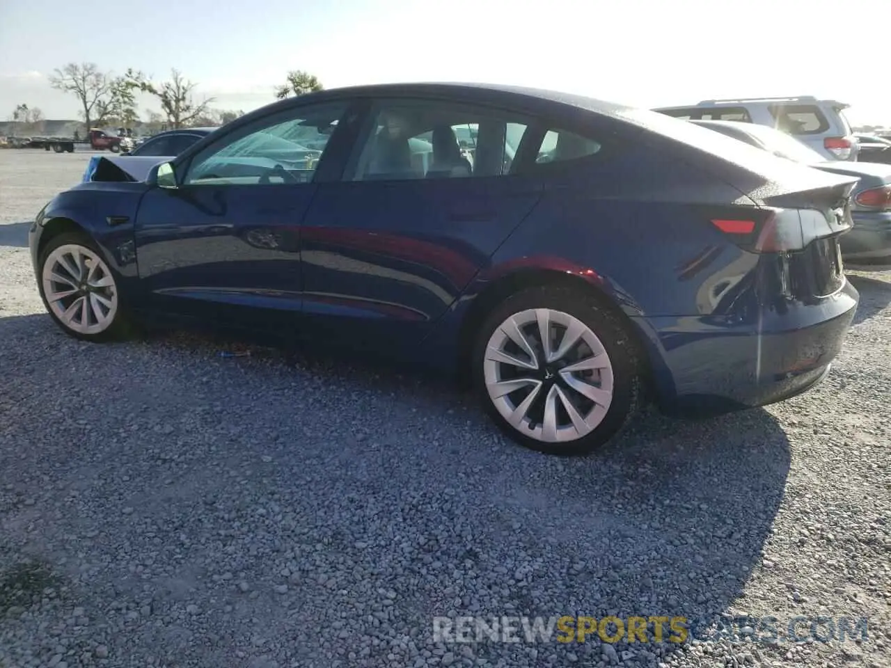 2 Photograph of a damaged car 5YJ3E1EA3NF296629 TESLA MODEL 3 2022