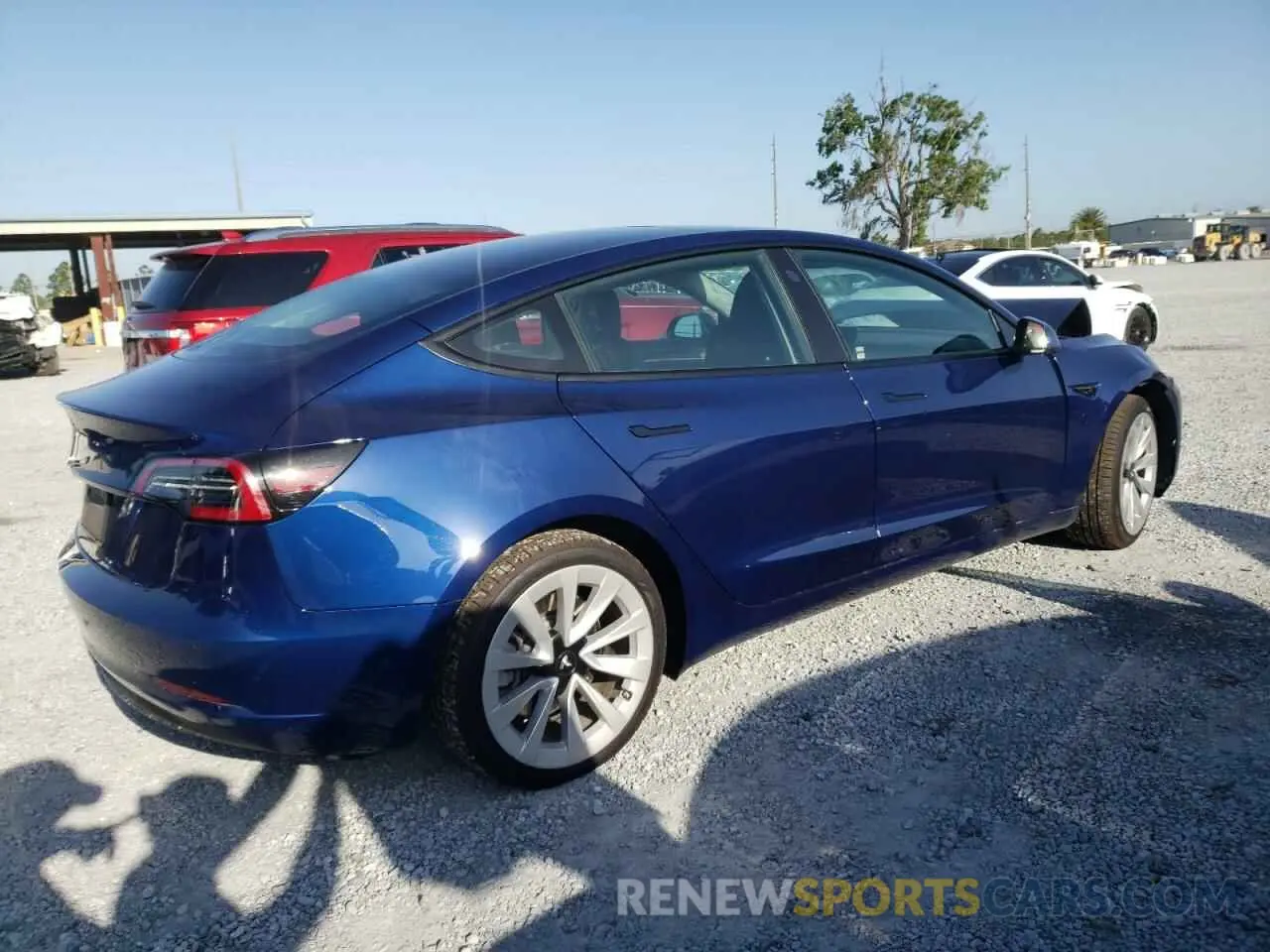 3 Photograph of a damaged car 5YJ3E1EA3NF296629 TESLA MODEL 3 2022