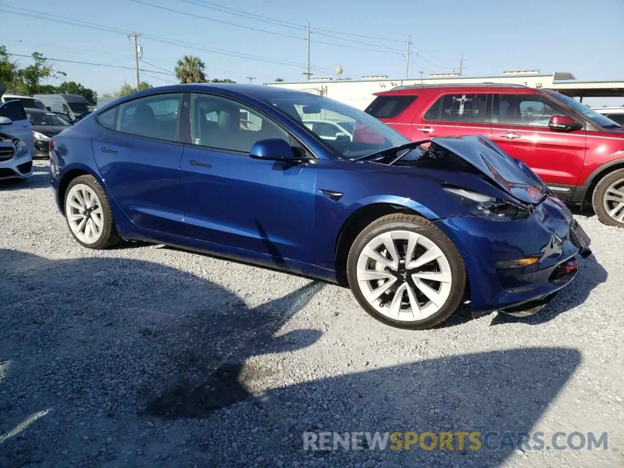 4 Photograph of a damaged car 5YJ3E1EA3NF296629 TESLA MODEL 3 2022