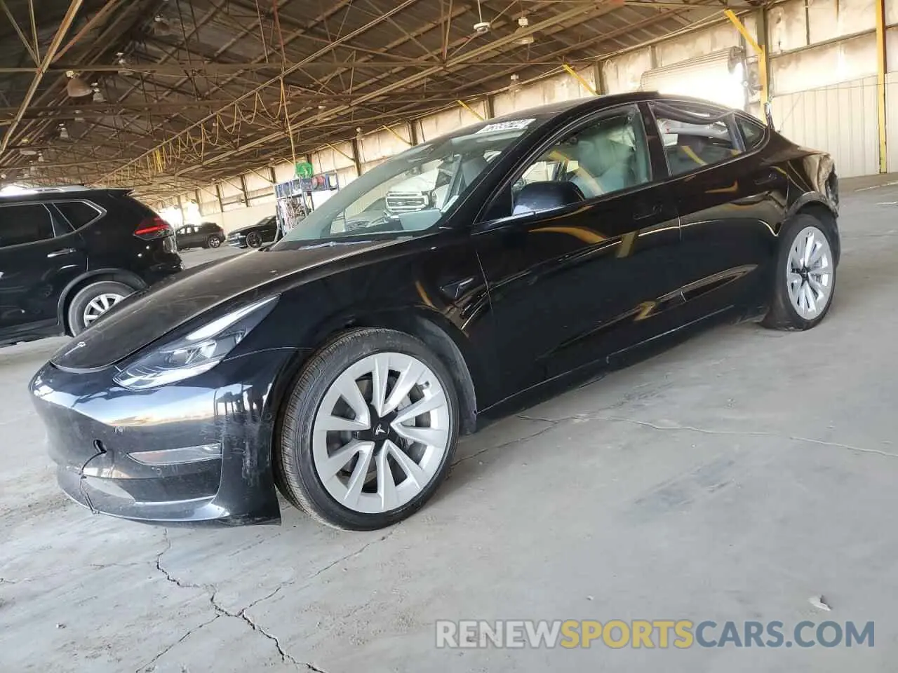 1 Photograph of a damaged car 5YJ3E1EA3NF303997 TESLA MODEL 3 2022