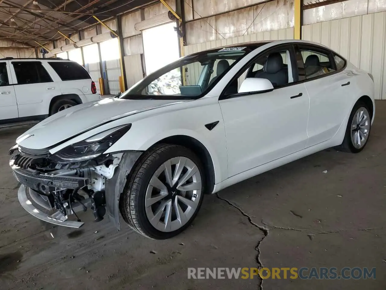 1 Photograph of a damaged car 5YJ3E1EA3NF304468 TESLA MODEL 3 2022