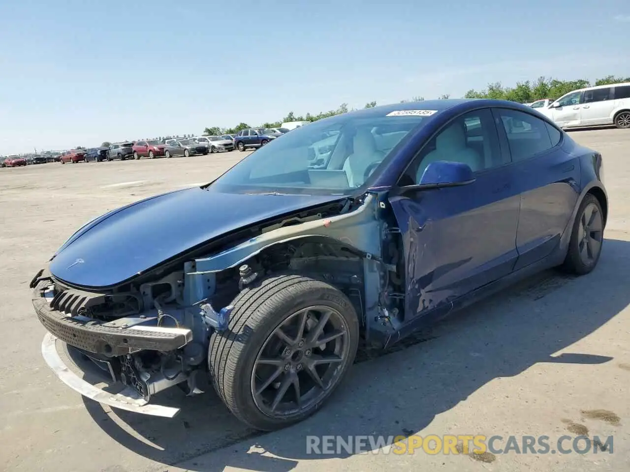 1 Photograph of a damaged car 5YJ3E1EA3NF311758 TESLA MODEL 3 2022
