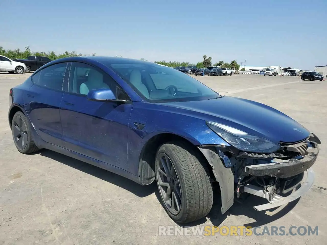 4 Photograph of a damaged car 5YJ3E1EA3NF311758 TESLA MODEL 3 2022