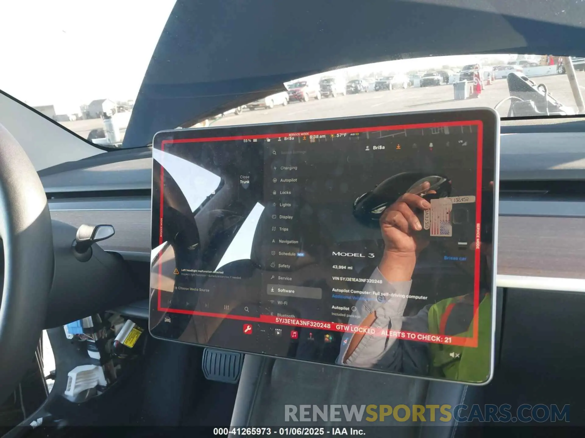 6 Photograph of a damaged car 5YJ3E1EA3NF320248 TESLA MODEL 3 2022