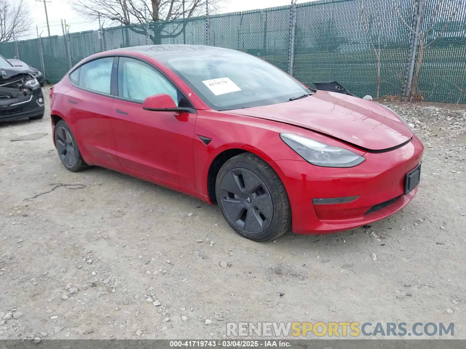 1 Photograph of a damaged car 5YJ3E1EA3NF333128 TESLA MODEL 3 2022