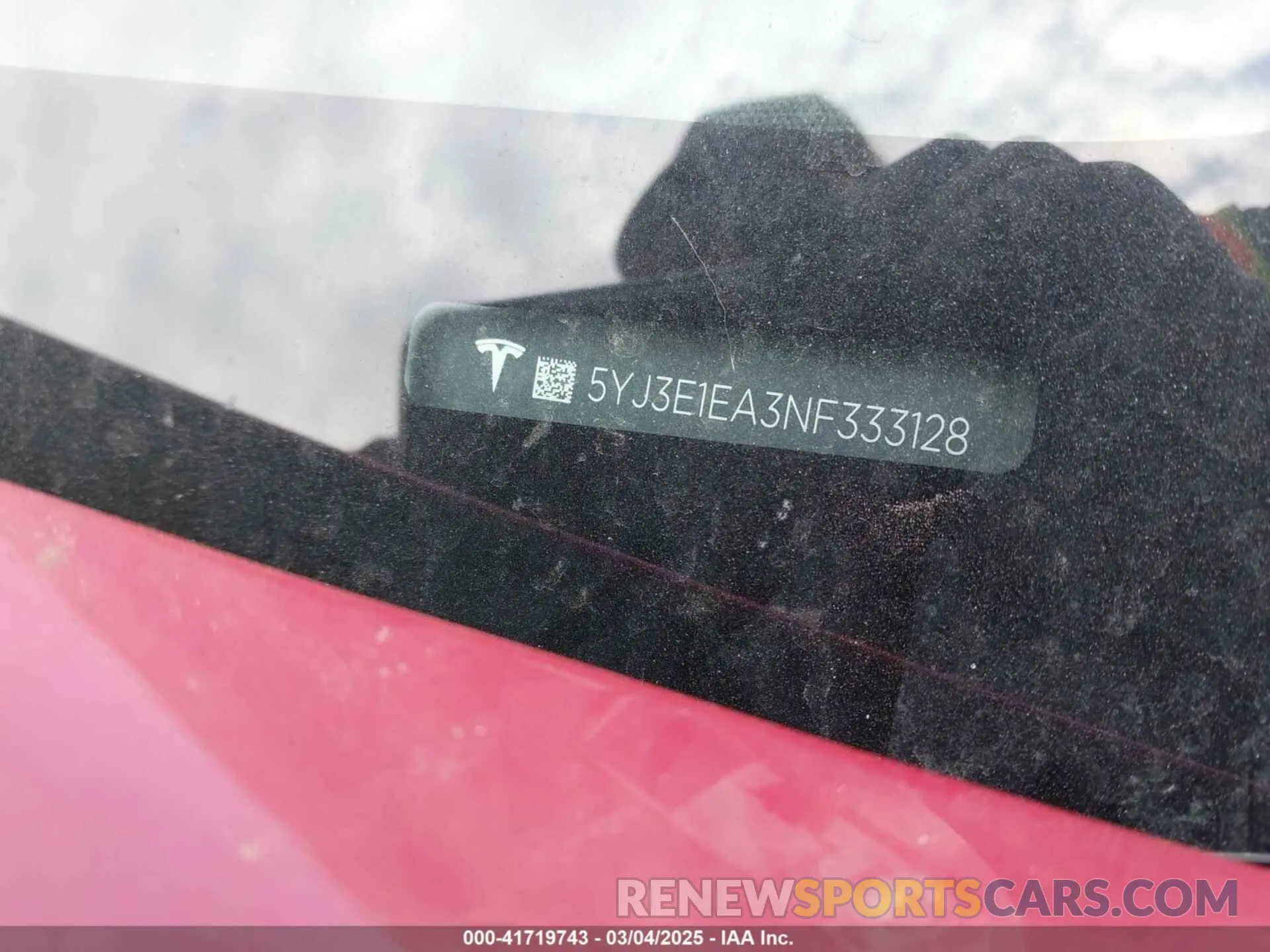 9 Photograph of a damaged car 5YJ3E1EA3NF333128 TESLA MODEL 3 2022