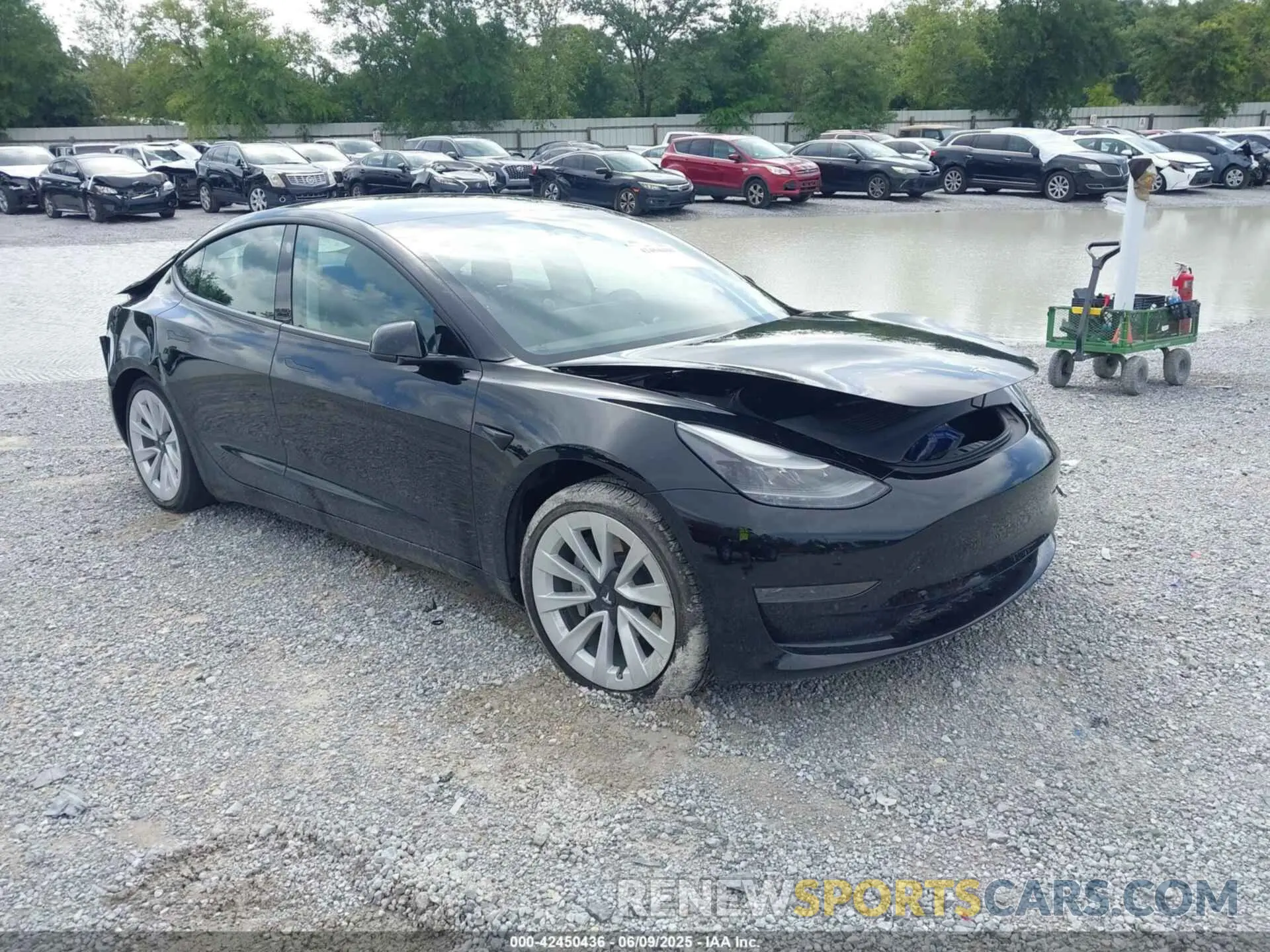 1 Photograph of a damaged car 5YJ3E1EA3NF336255 TESLA MODEL 3 2022