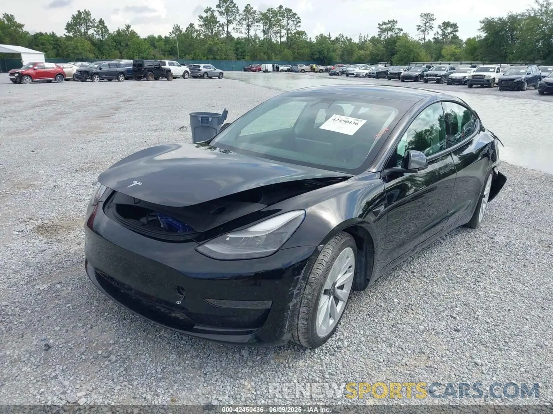2 Photograph of a damaged car 5YJ3E1EA3NF336255 TESLA MODEL 3 2022