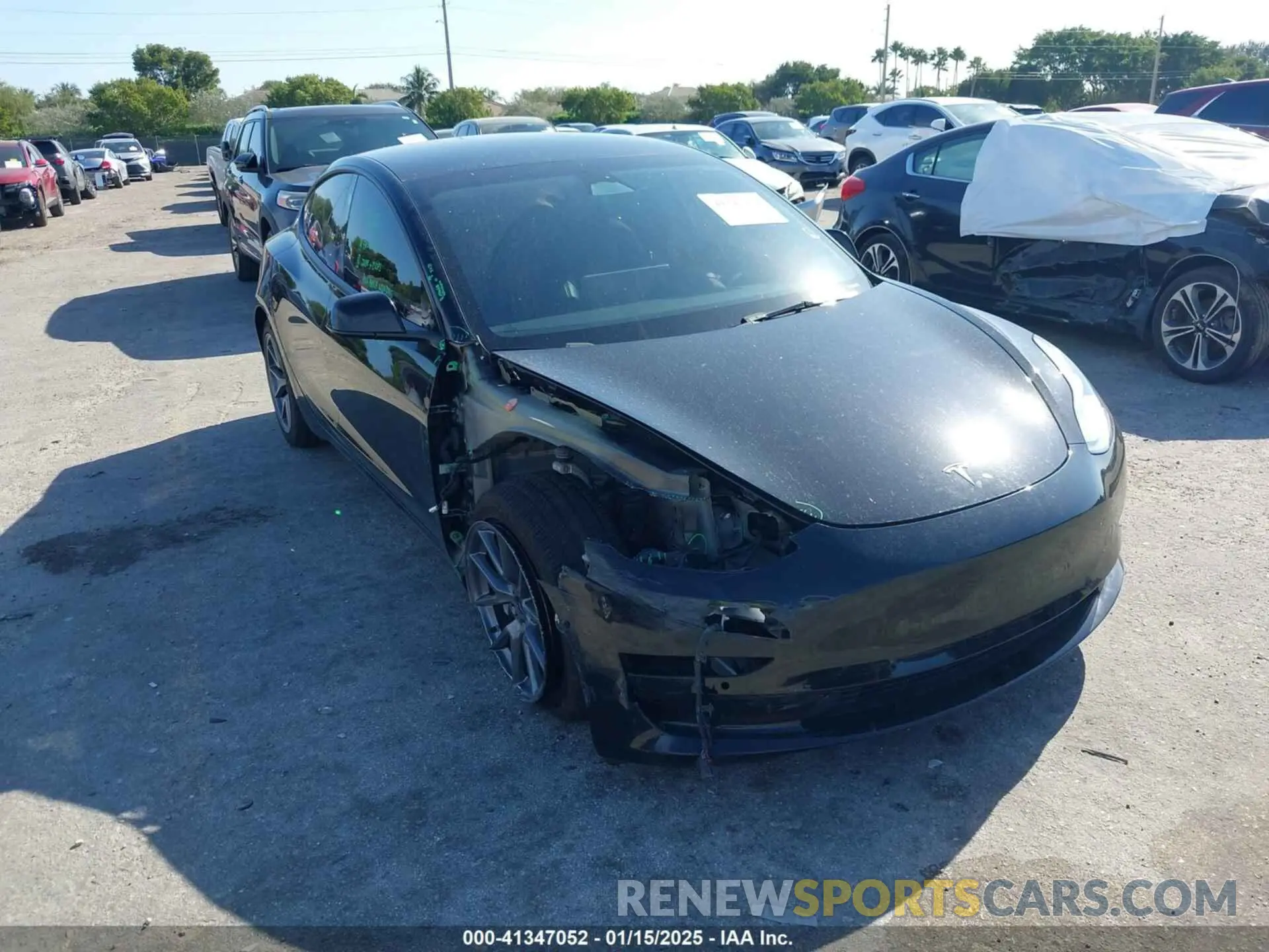 6 Photograph of a damaged car 5YJ3E1EA3NF351306 TESLA MODEL 3 2022