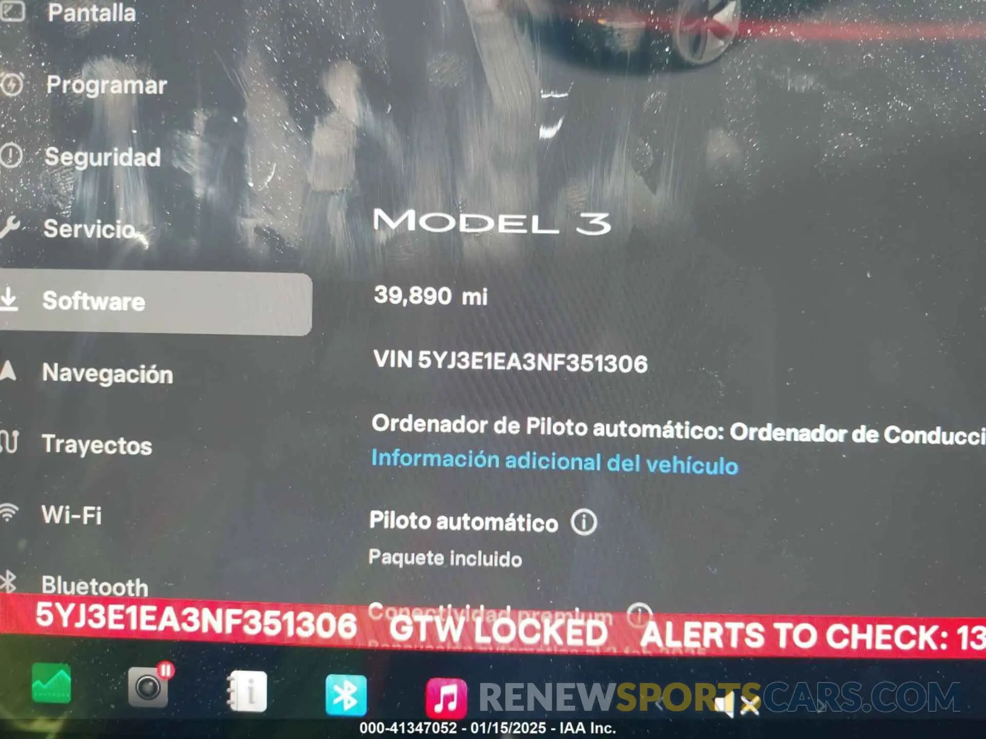 7 Photograph of a damaged car 5YJ3E1EA3NF351306 TESLA MODEL 3 2022