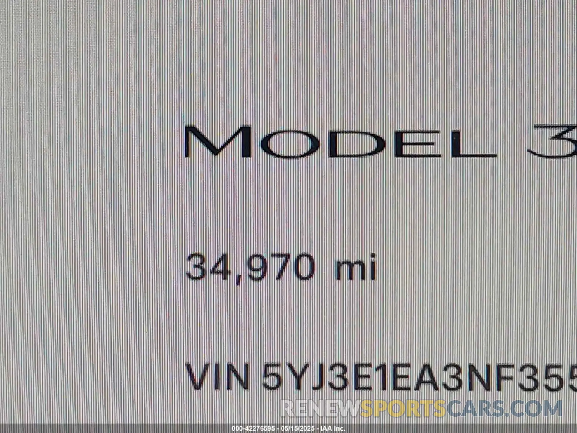 16 Photograph of a damaged car 5YJ3E1EA3NF355923 TESLA MODEL 3 2022