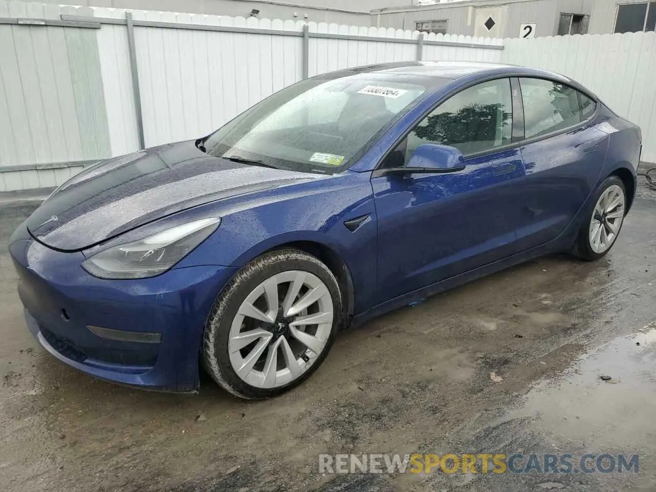 1 Photograph of a damaged car 5YJ3E1EA3NF369871 TESLA MODEL 3 2022