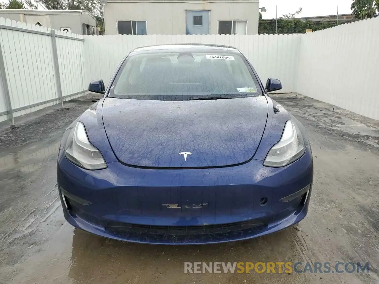 5 Photograph of a damaged car 5YJ3E1EA3NF369871 TESLA MODEL 3 2022