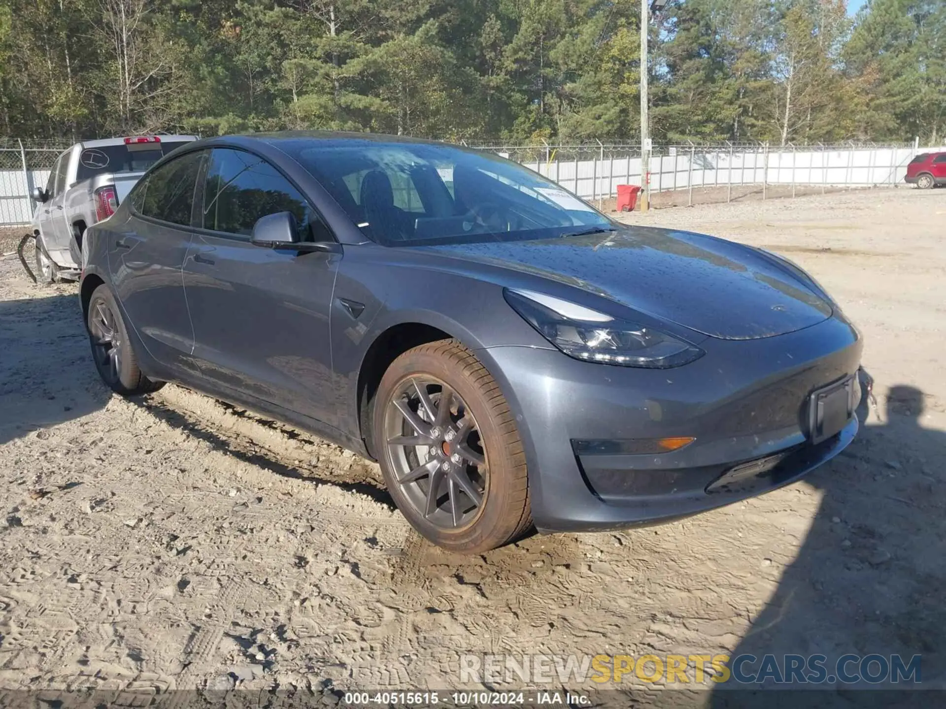 1 Photograph of a damaged car 5YJ3E1EA3NF370051 TESLA MODEL 3 2022