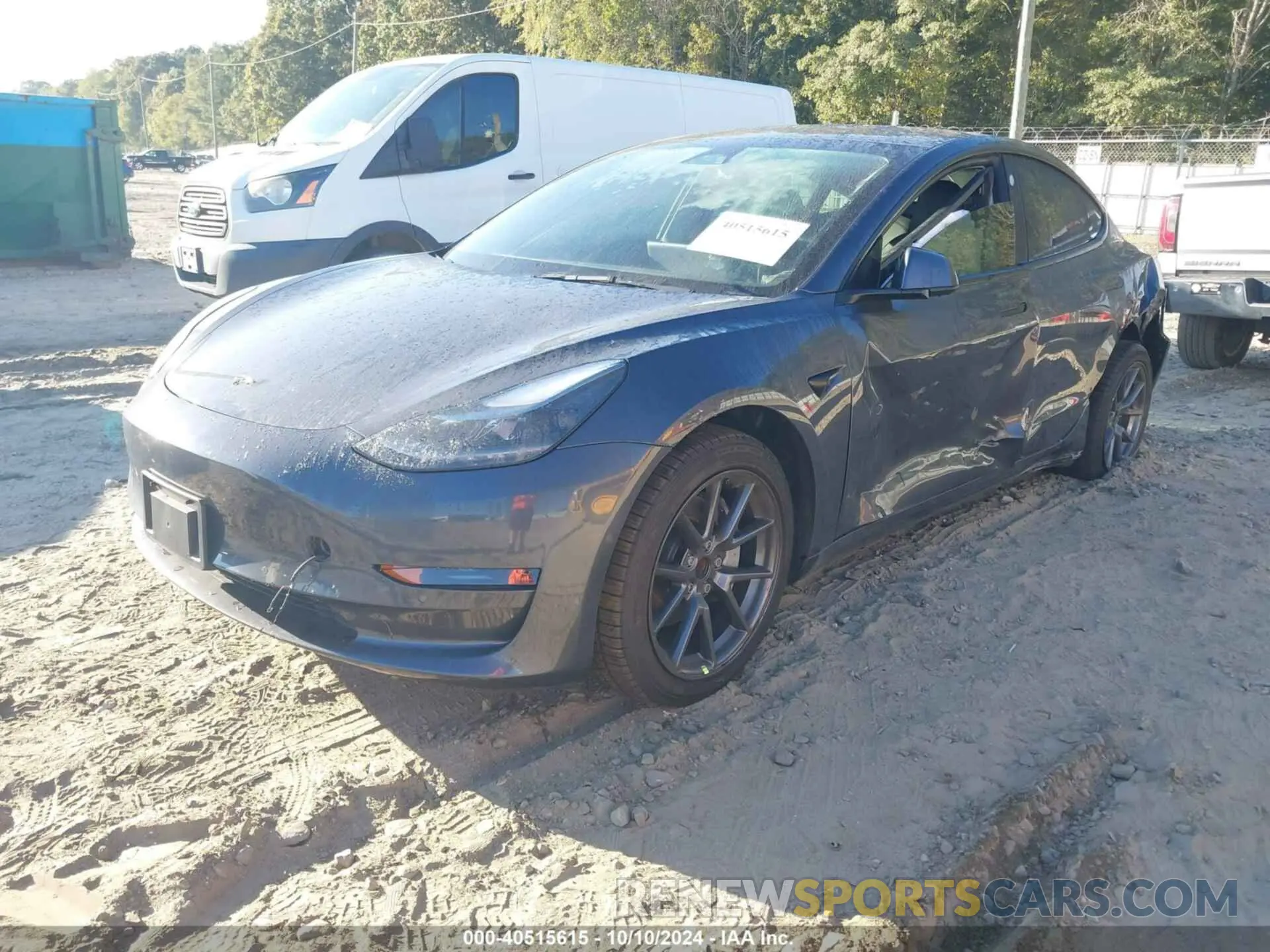 2 Photograph of a damaged car 5YJ3E1EA3NF370051 TESLA MODEL 3 2022