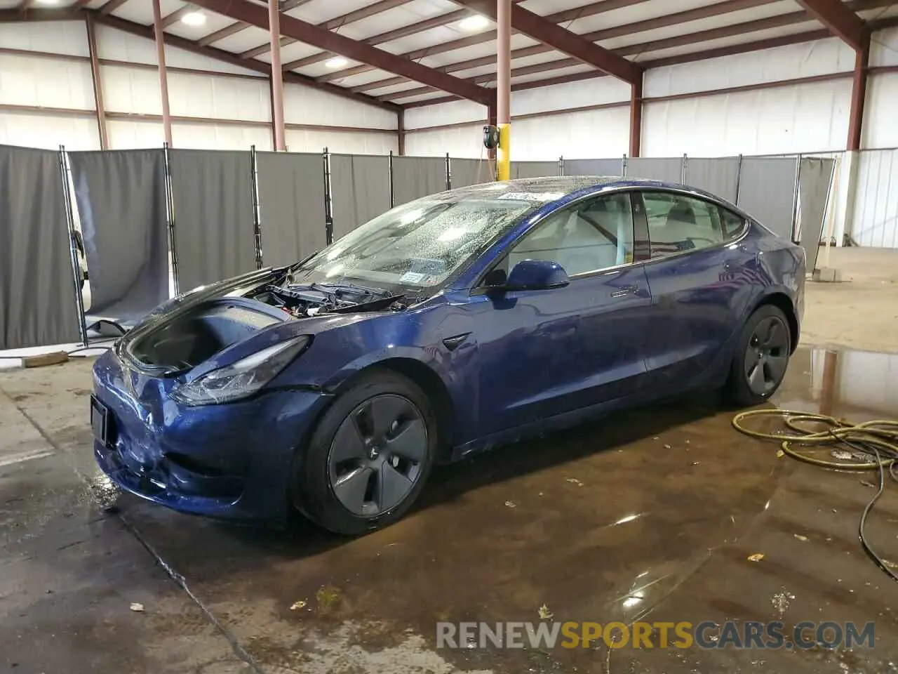 1 Photograph of a damaged car 5YJ3E1EA3NF371832 TESLA MODEL 3 2022