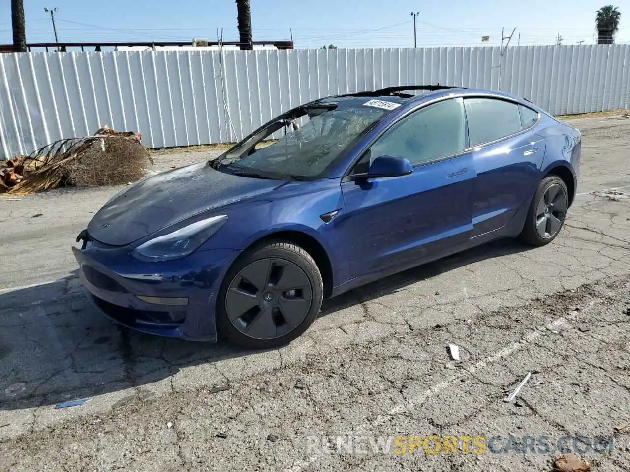 1 Photograph of a damaged car 5YJ3E1EA3NF376562 TESLA MODEL 3 2022