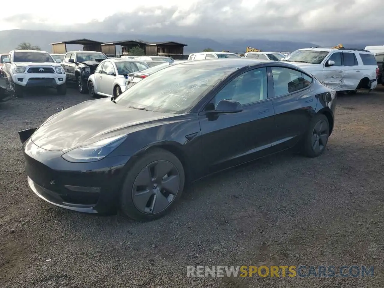 1 Photograph of a damaged car 5YJ3E1EA4NF115523 TESLA MODEL 3 2022