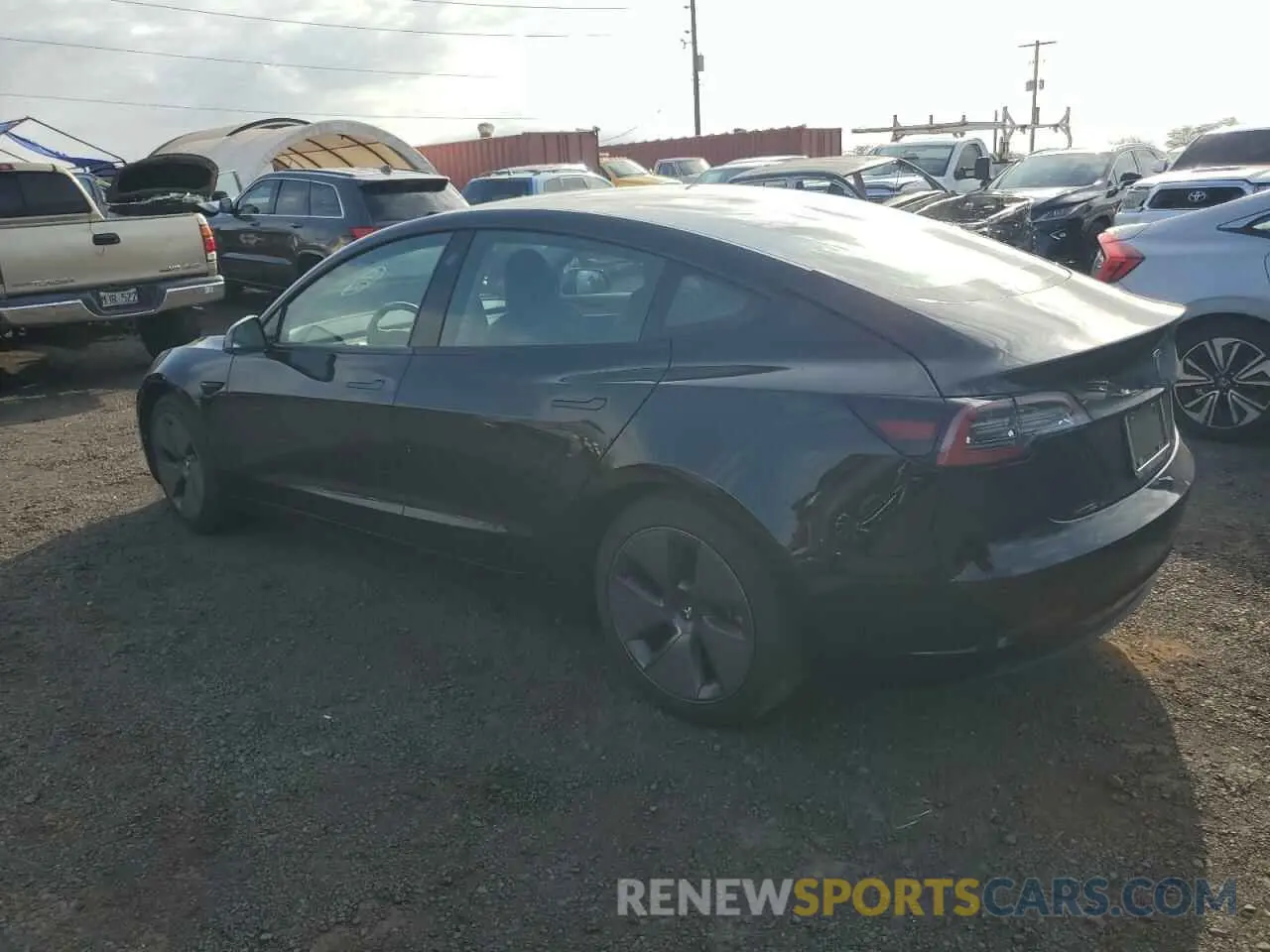 2 Photograph of a damaged car 5YJ3E1EA4NF115523 TESLA MODEL 3 2022