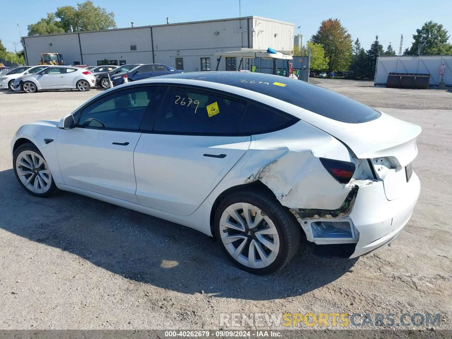 3 Photograph of a damaged car 5YJ3E1EA4NF120849 TESLA MODEL 3 2022