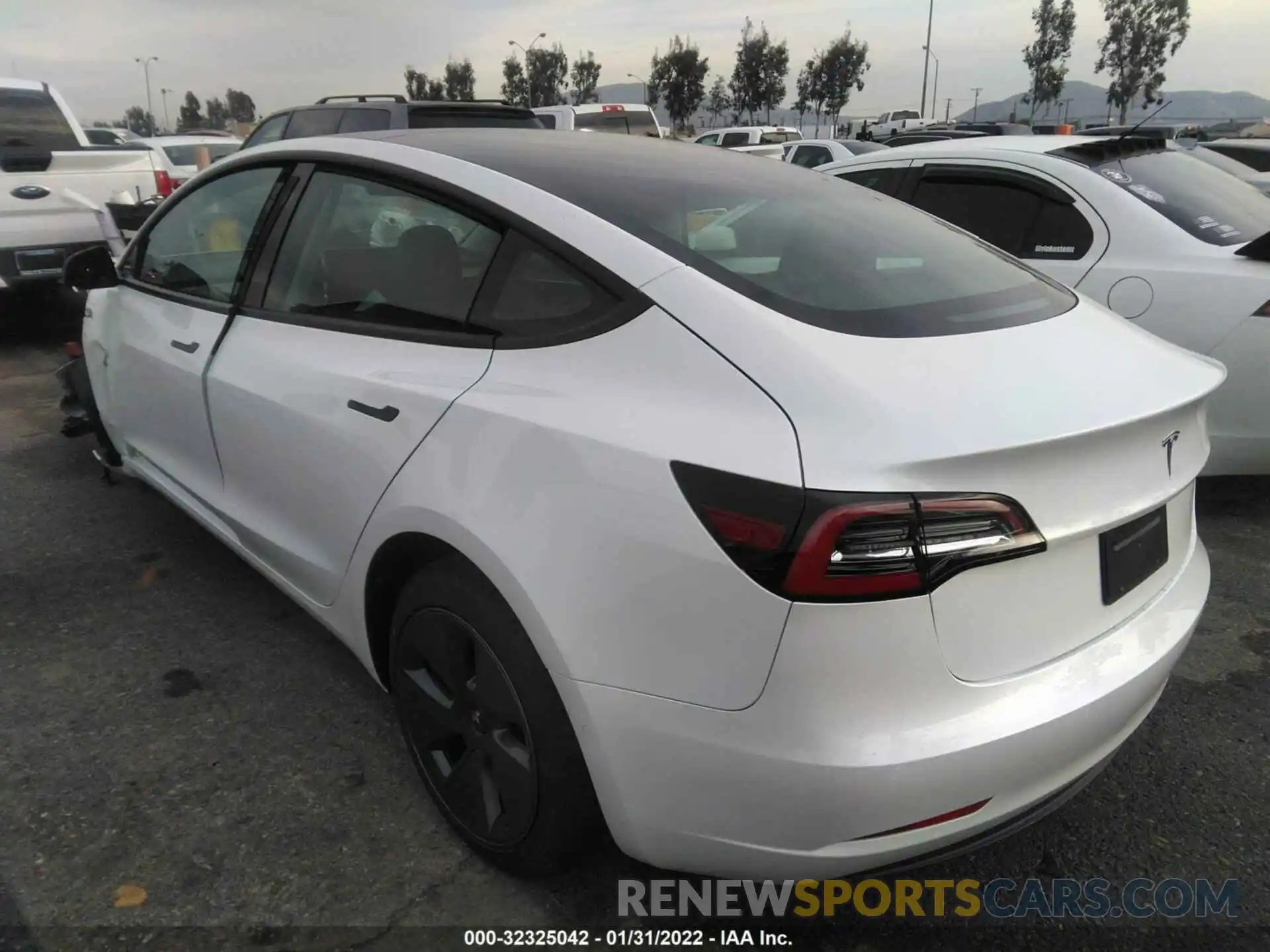 3 Photograph of a damaged car 5YJ3E1EA4NF133777 TESLA MODEL 3 2022