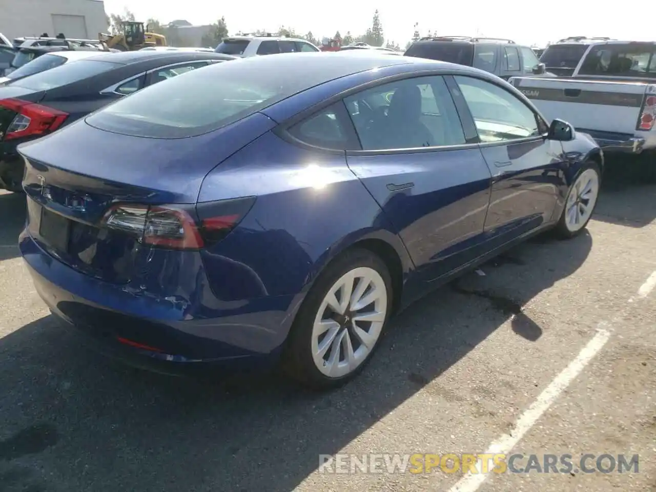 3 Photograph of a damaged car 5YJ3E1EA4NF142687 TESLA MODEL 3 2022