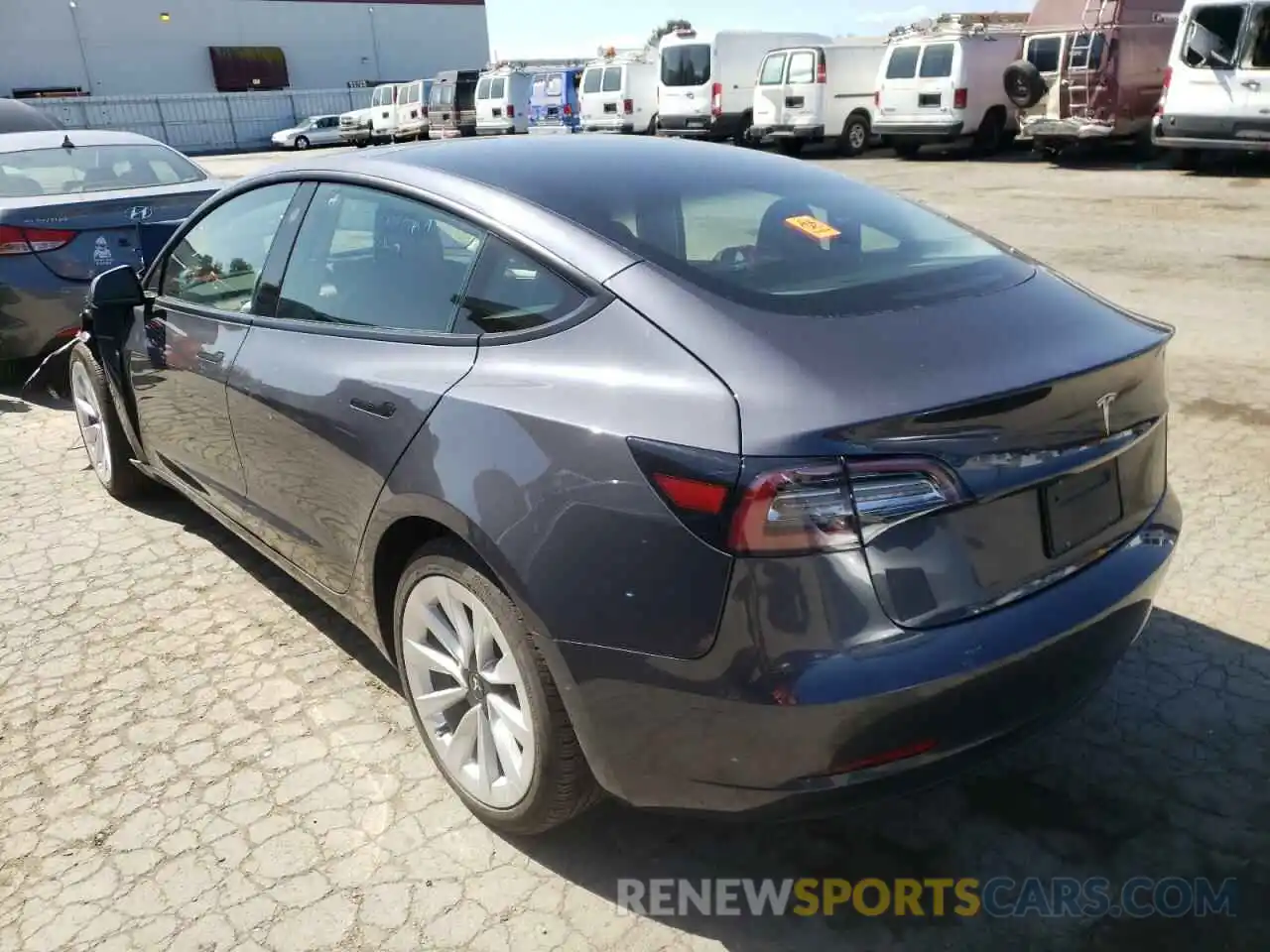 3 Photograph of a damaged car 5YJ3E1EA4NF143838 TESLA MODEL 3 2022