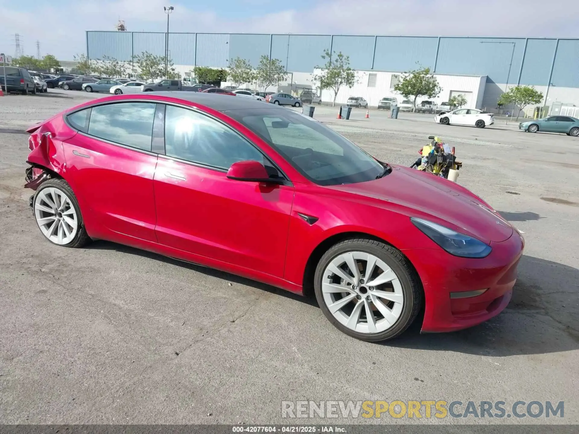 1 Photograph of a damaged car 5YJ3E1EA4NF144407 TESLA MODEL 3 2022