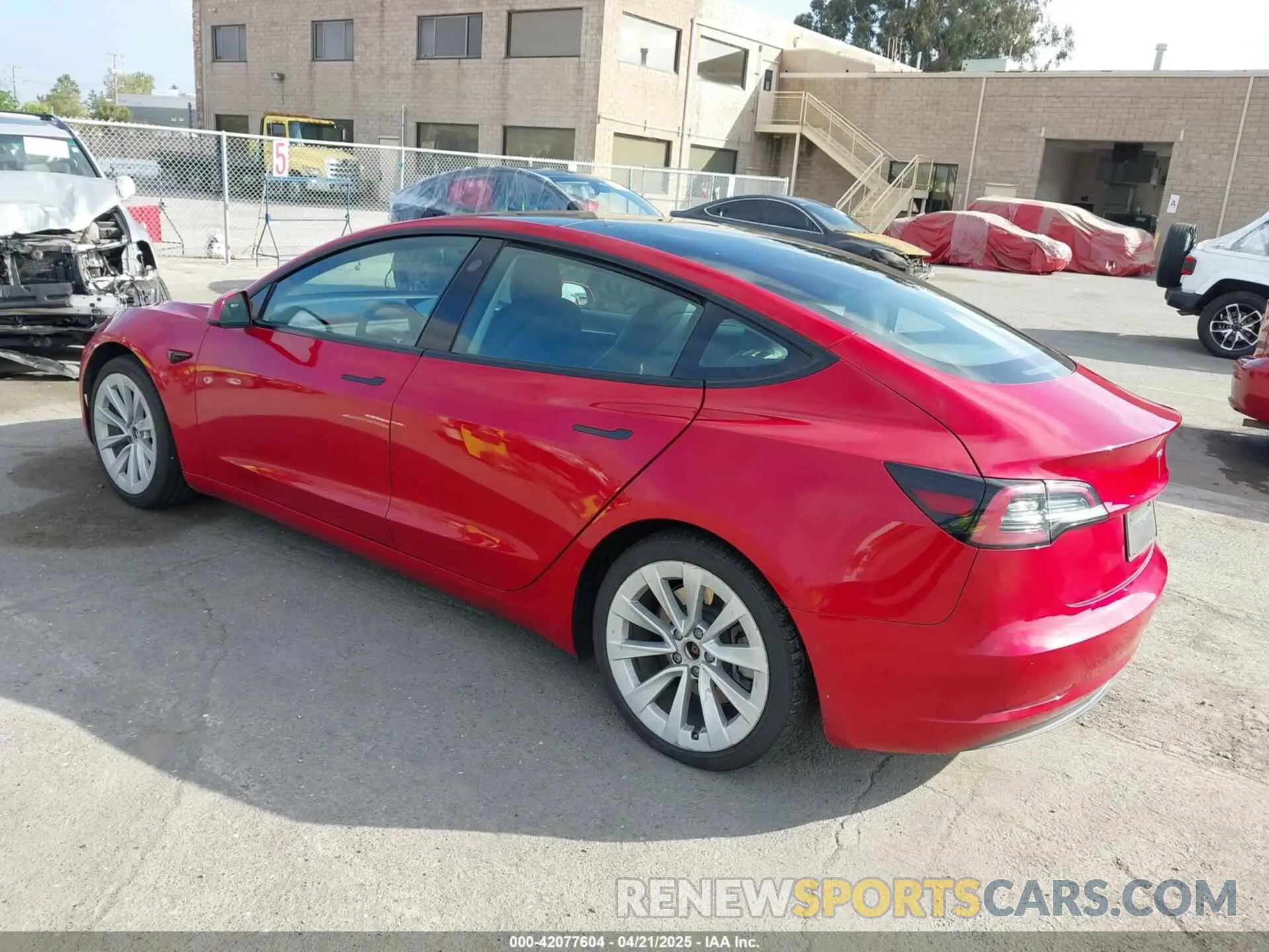 3 Photograph of a damaged car 5YJ3E1EA4NF144407 TESLA MODEL 3 2022