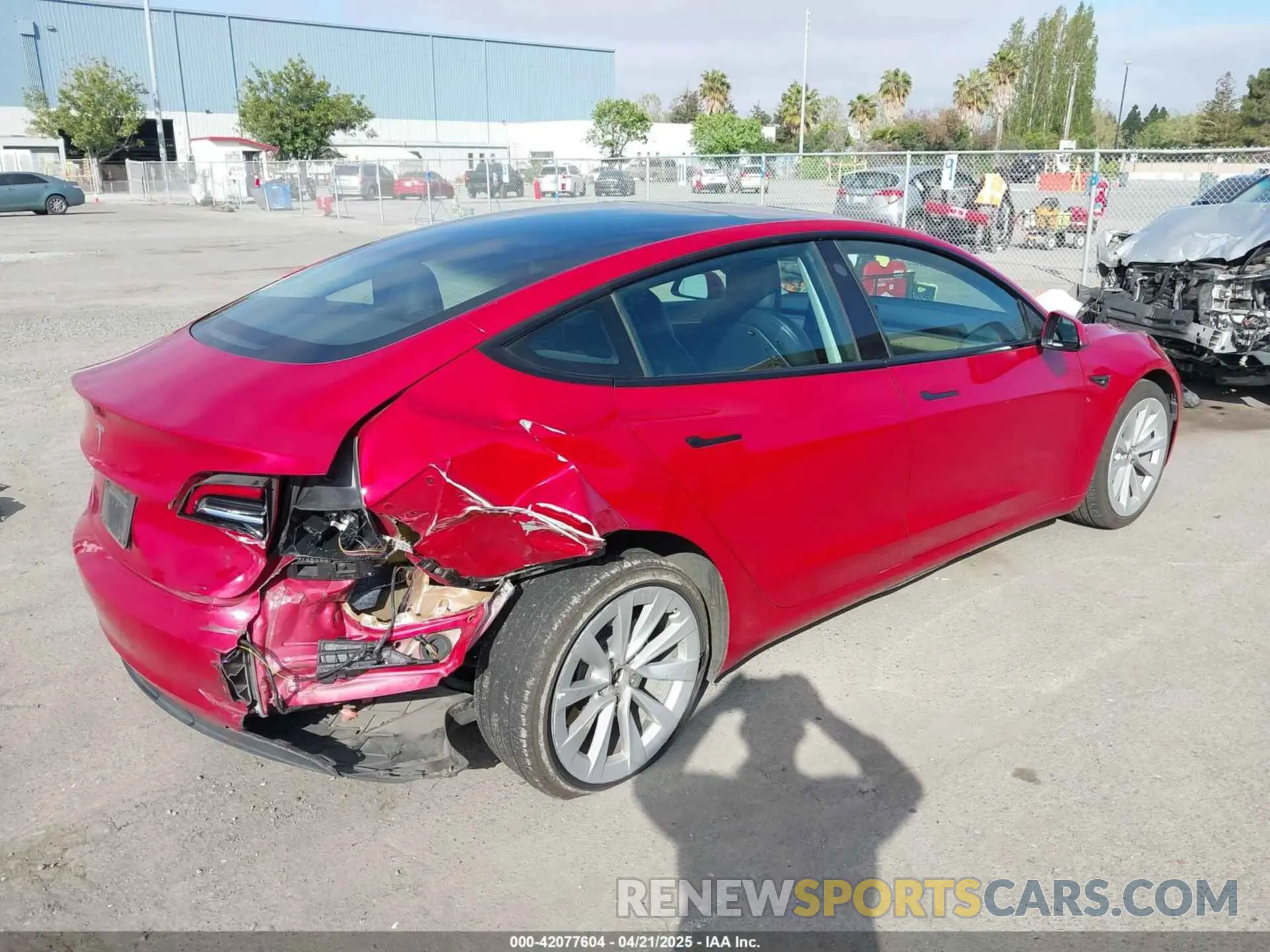 4 Photograph of a damaged car 5YJ3E1EA4NF144407 TESLA MODEL 3 2022