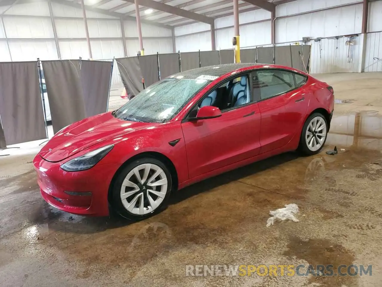 1 Photograph of a damaged car 5YJ3E1EA4NF186351 TESLA MODEL 3 2022